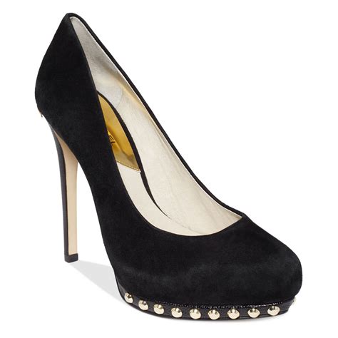 pumps michael kors schwarz|Michael Kors black suede pumps.